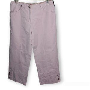 𝅺Bonita baby pink size 44 EU /12 US wide leg cropped pants